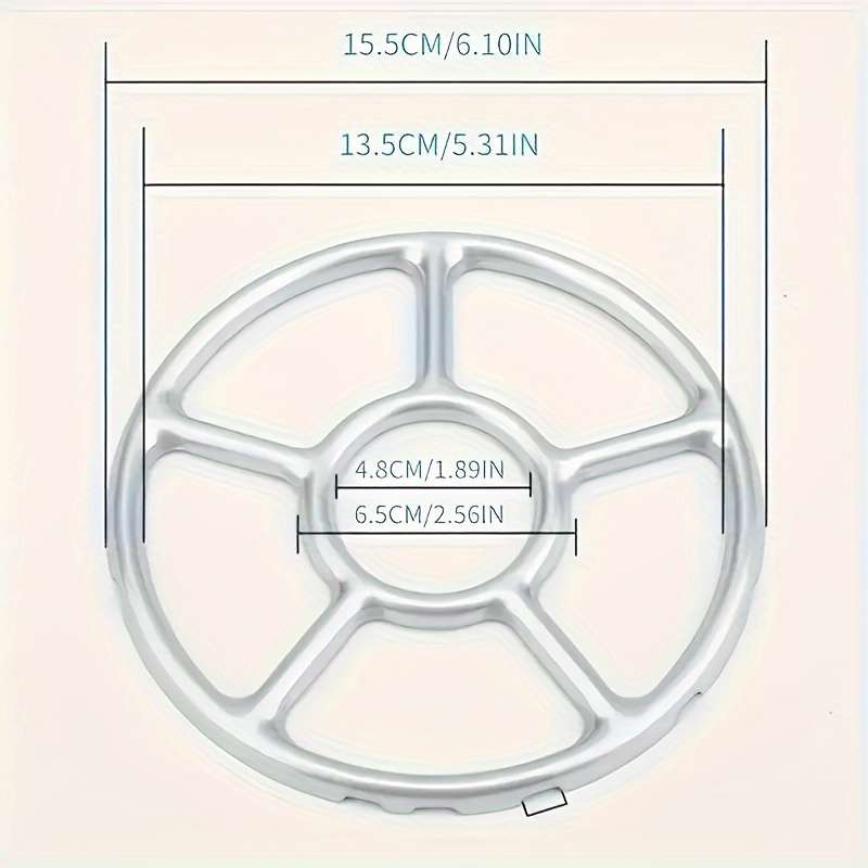 1pc Heavy-Duty Metal Gas Stove Burner Grate Anti-Slip Multi-Claw Design Perfect for Small P