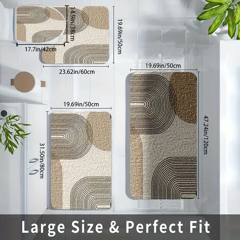 4-Piece Bath Mat Set