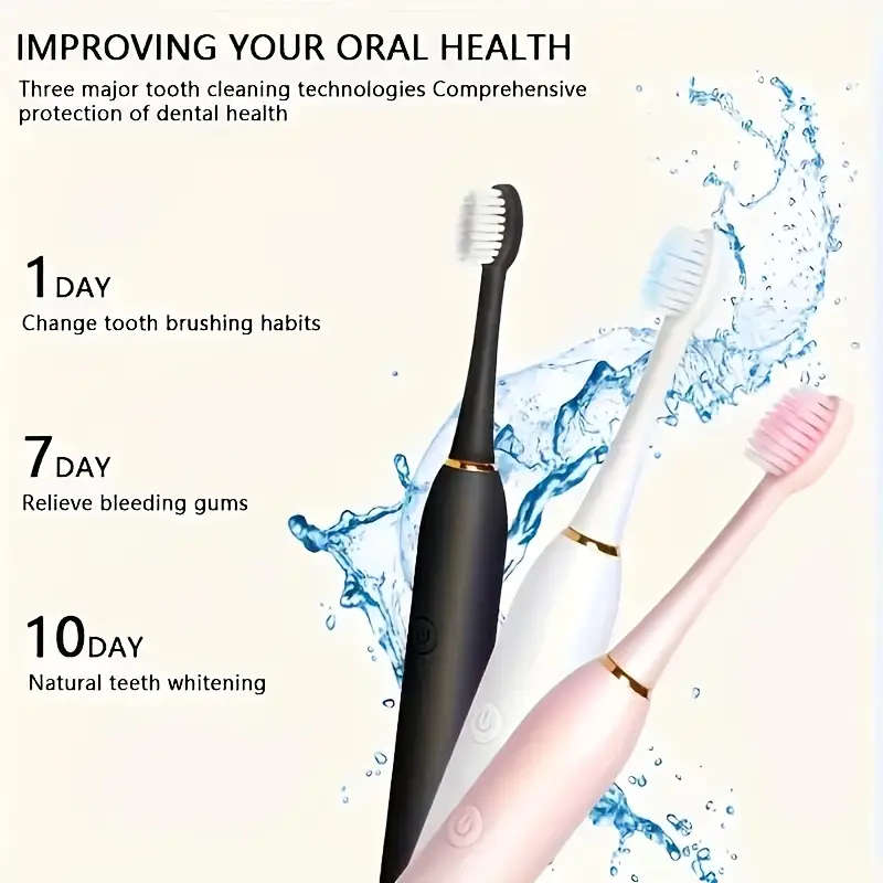 8PC Rechargeable Electric Toothbrush
