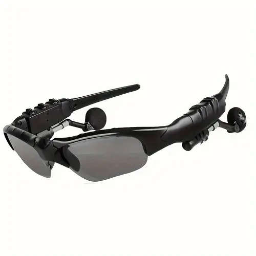 1pc Wireless Smart Glasses Headset Wireless Stereo Sound USB Rechargeable PVC Material Hands-Free Ca