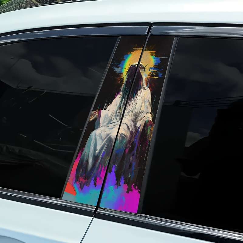 2pcs cartoon Jesus Christian Themed Stickers