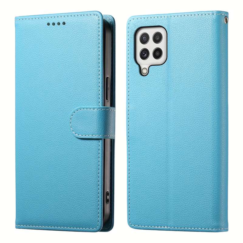 1pc Light Blue For Samsung Galaxy A22 Phone Cases