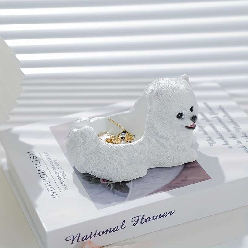 1pc Classic Resin Irregular Shape Animal Theme Dog Decorative Ashtray for Dog Lover