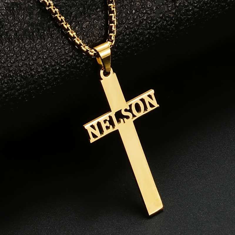 1 Piece Golden Jesus Theme Pendant