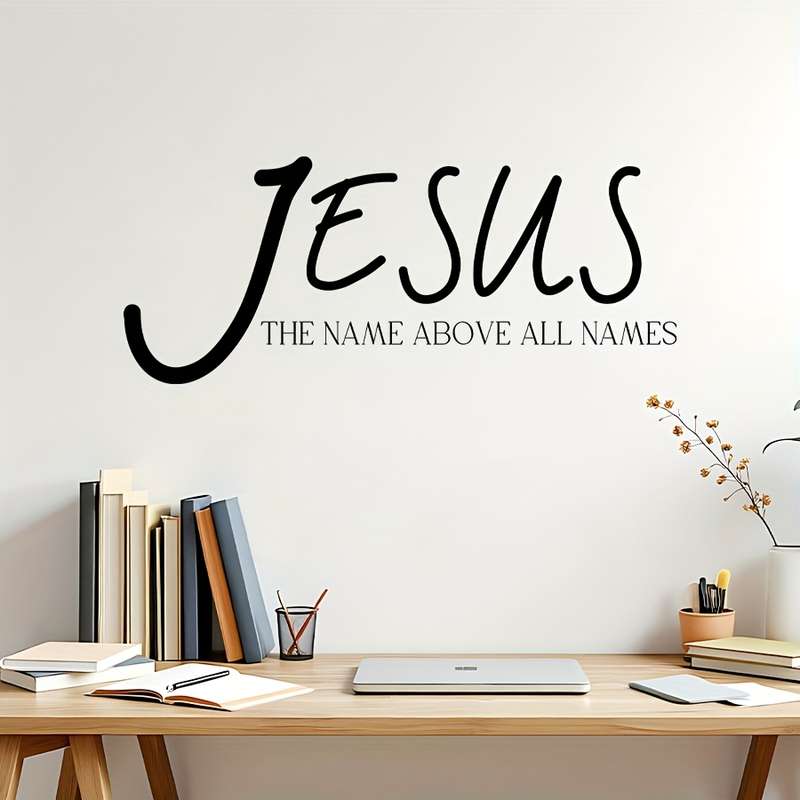 1pc  Black Jesus Christian Themed Stickers