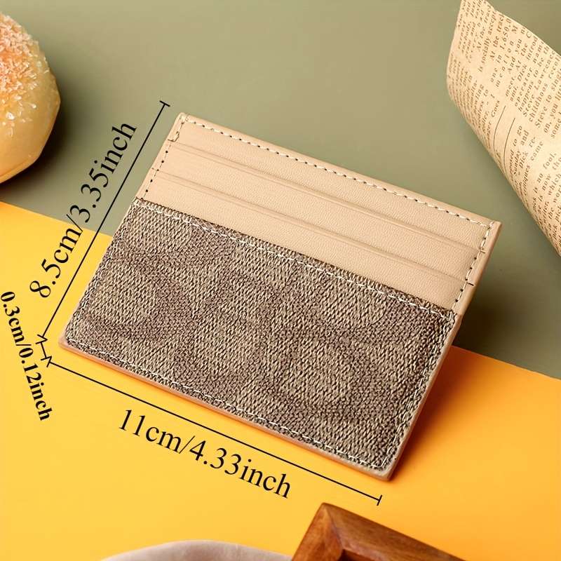 1pc Fashionable High-Quality Women'S Card Holder Featuring a Slim Design for Credit Cards Easy to