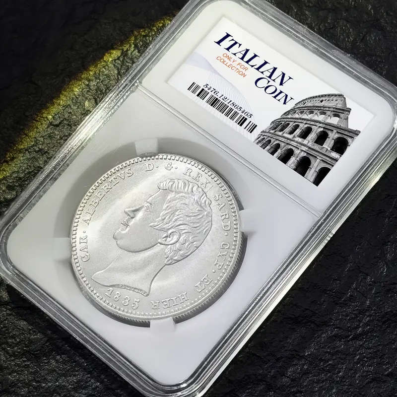 1835 Italian 100 Lira Silver Replica Coin