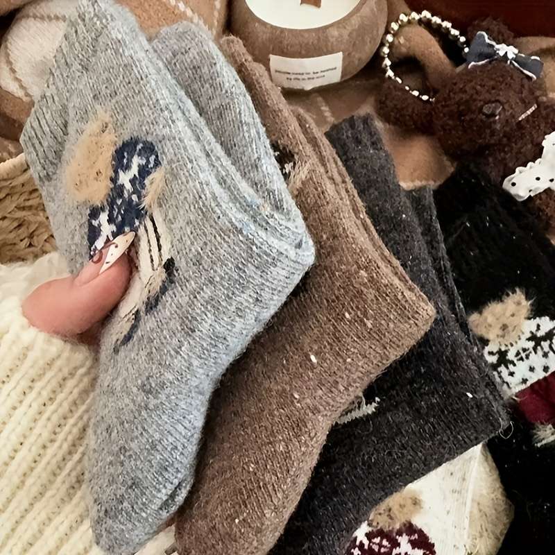 Sock Mixed Color   5 Pairs Size One Size