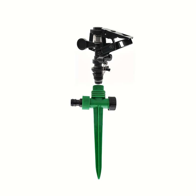 1Pc Green Black High Pressure Sprinkler Set With Long Range Nozzle