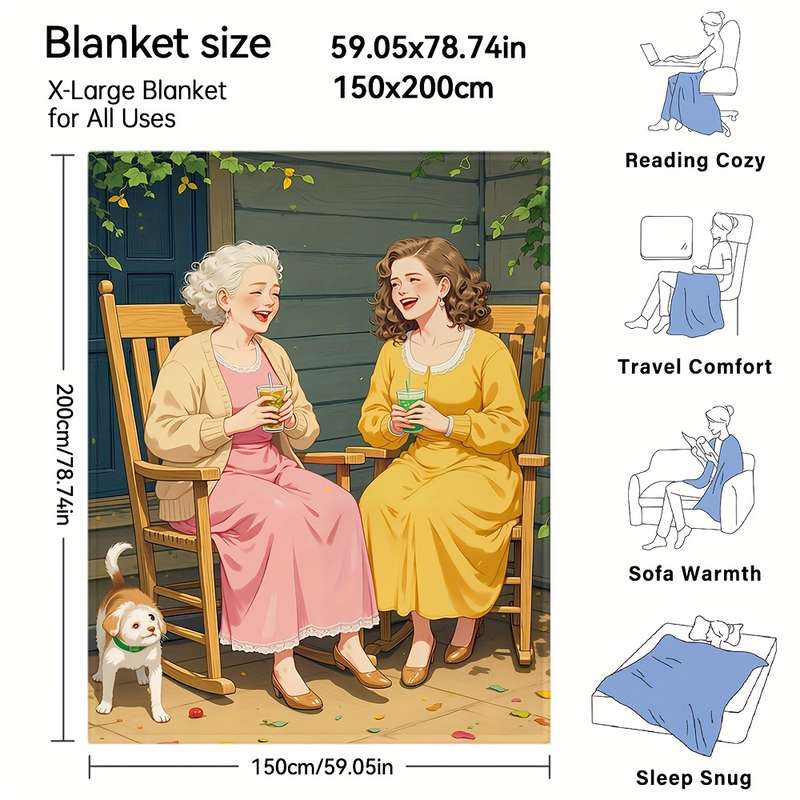 1ps Blanket Color White size 100x150cm