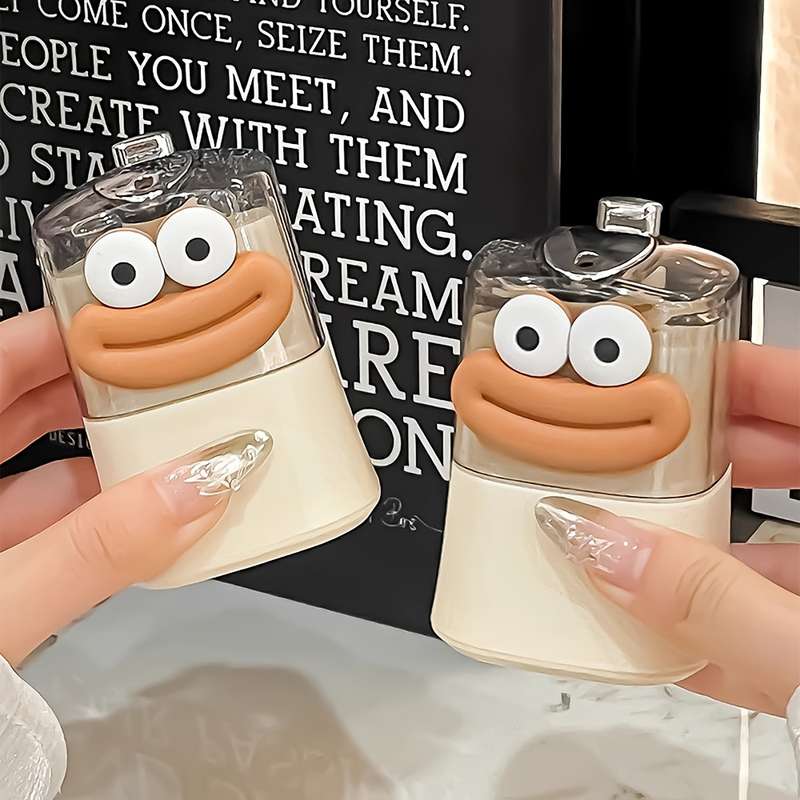 1pc Plastic Automatic Pop-Up Toothpick Dispenser Press-Type Creative and Cute with Fun Carto