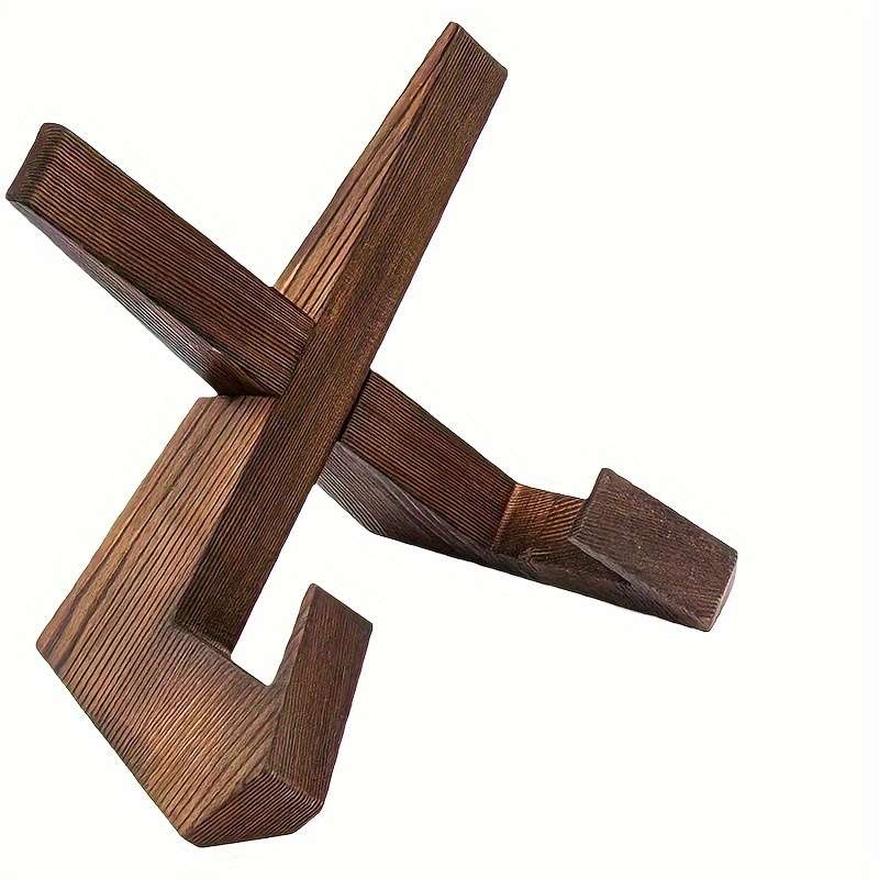 1pc Versatile Wooden Kitchen Organizer Recipe Stand Tablet Holder Decorative Display for Photo