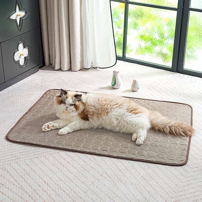 1piece Coffee Color Cooling Pad