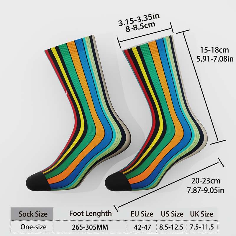 1 Pair Multicolor One Size Socks