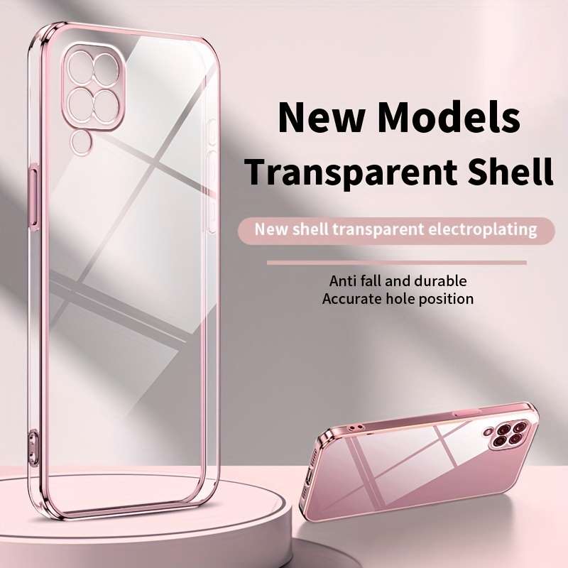 1pc Pink Color For Samsung Galaxy A12 Phone Cases