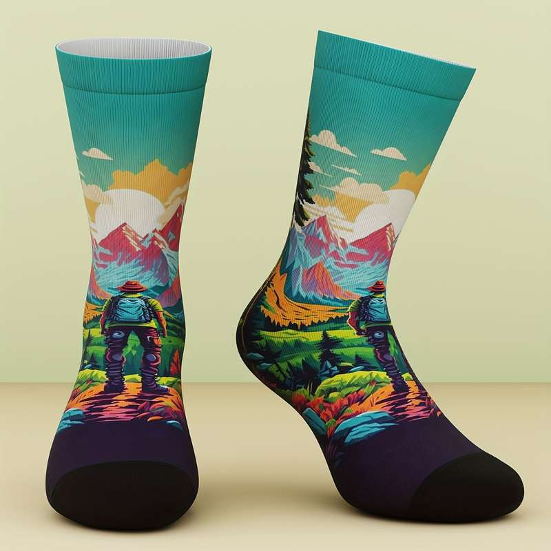 1 Pair Multicolor One Size Socks