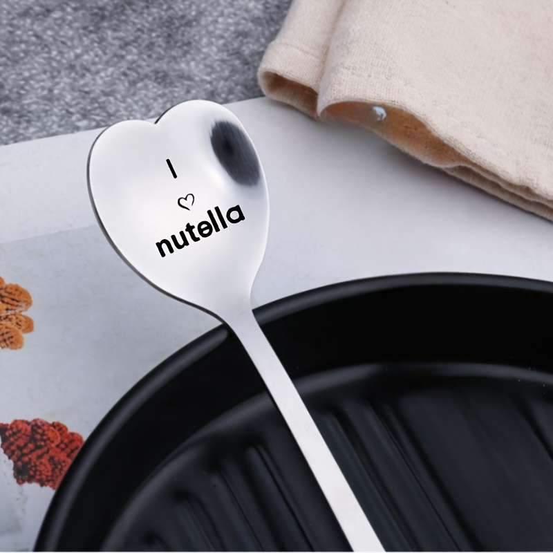 1pc Stainless Steel Spoon With A Heart Shaped Spoon As A Birthday Gift For Good Friends Valent