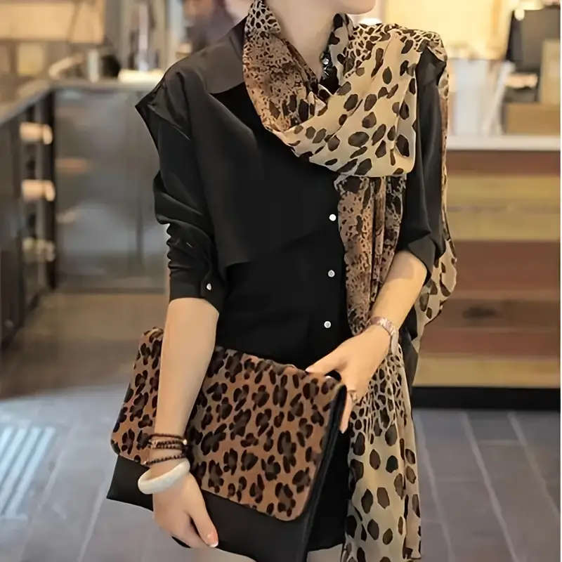 Bohemian Style Women'S Long Printed Scarf