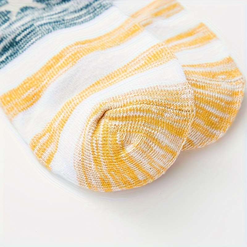 5 Pairs Mixed Color One Size High Elastic Socks