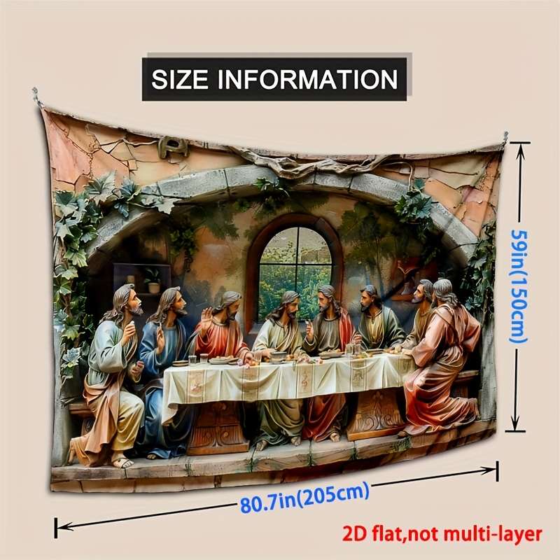 1pc 41.3x59in  105X150cm Jesus Christian Themed Stickers