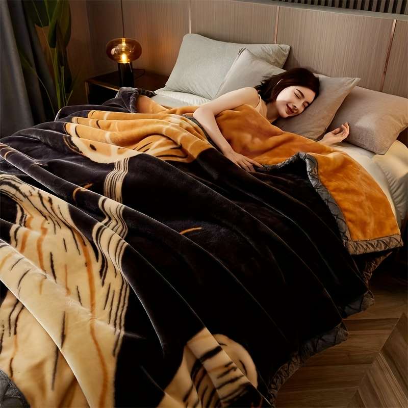 1ps Blanket Color Lily Orange size 180cmx220cm