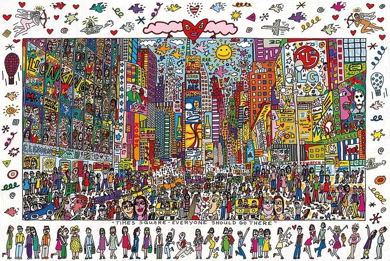 1000pcs Times Square Jigsaw Puzzle for Adults Vibrant Cityscape Design Ideal Holid