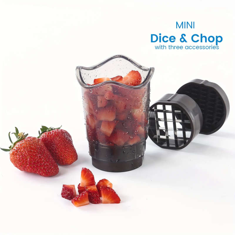 1Pc Manual Fruit Vegetable Slicing Cup With Stainless Steel Blade Quick Chopping Slicing Tool