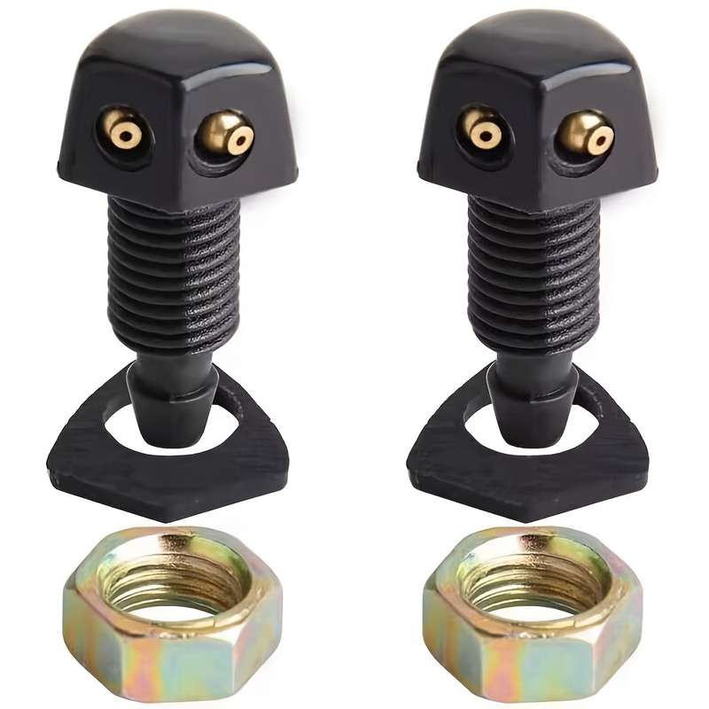 2Pcs Universal DIY Car Windshield Washer Jet Nozzle