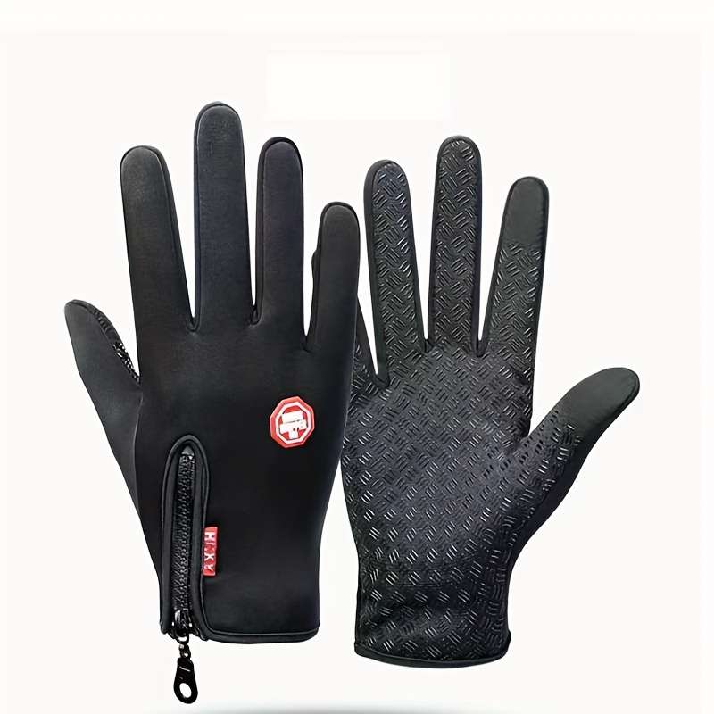 1 Pair Black Size L Outdoor Sports Gloves