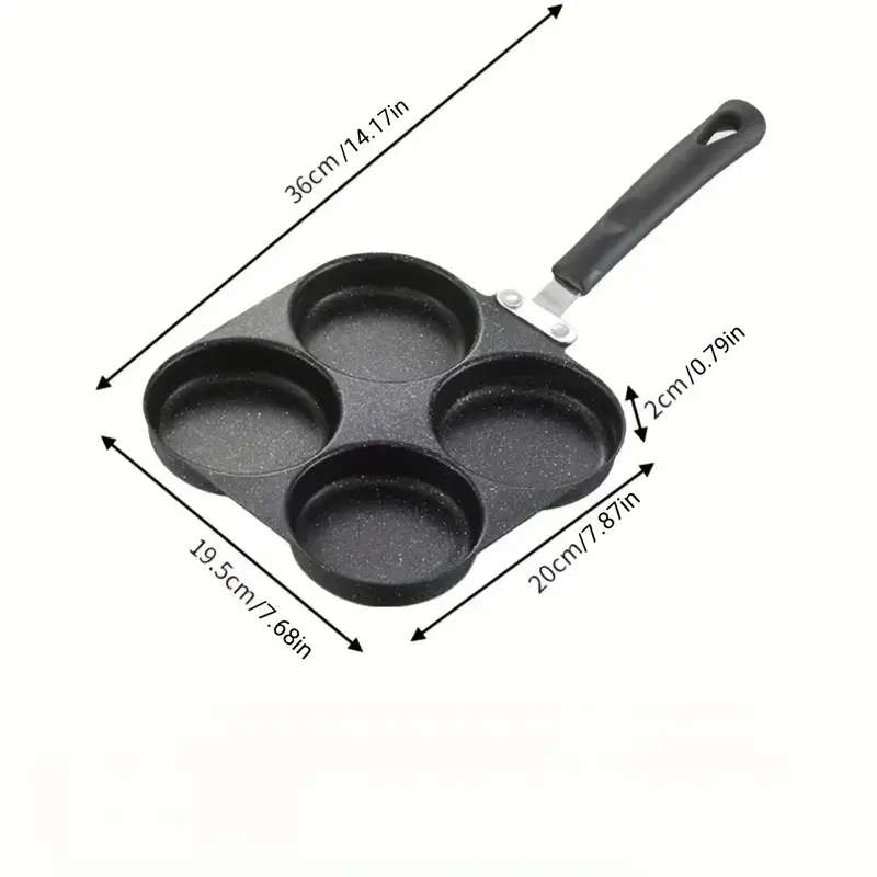 One Pot Four Cup Round Frying Pan Non Stick