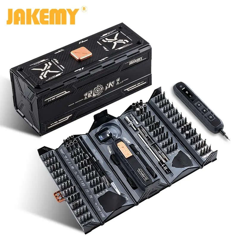180 in 1 Compact Electric Screwdriver Kit Ergonomic Dual Power BatteryUSB Rechargeable Lithium Polym