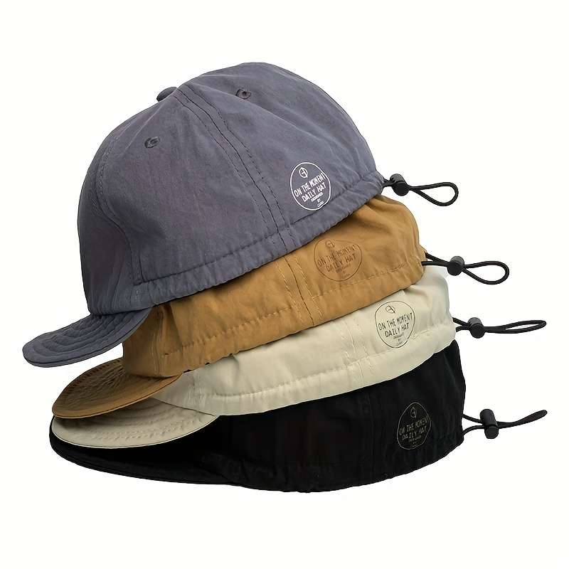 1pc Vintage American Style Baseball Cap Lightweight Adjustable Drawstring Soft Top Curved