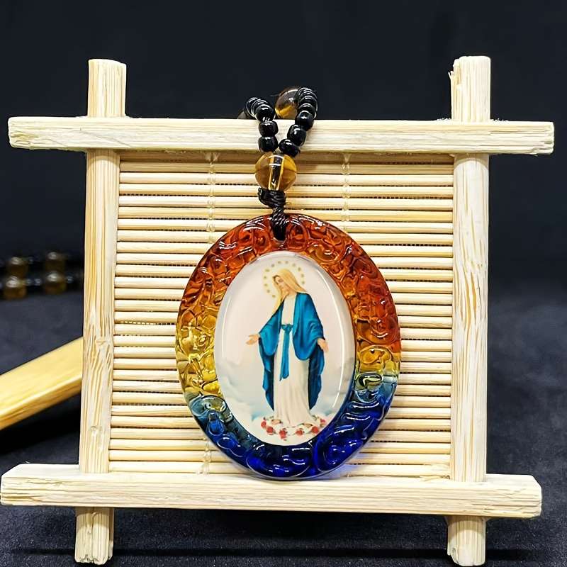 1 Piece Colorful Jesus Theme Pendant