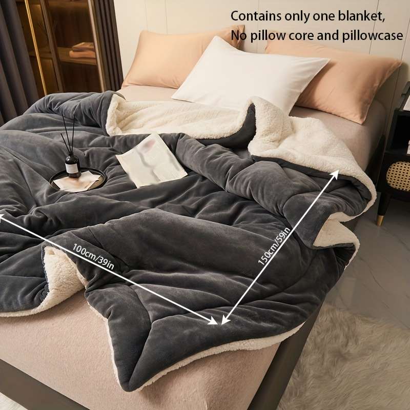1ps Blanket Color Dark Gray size 180x200cm