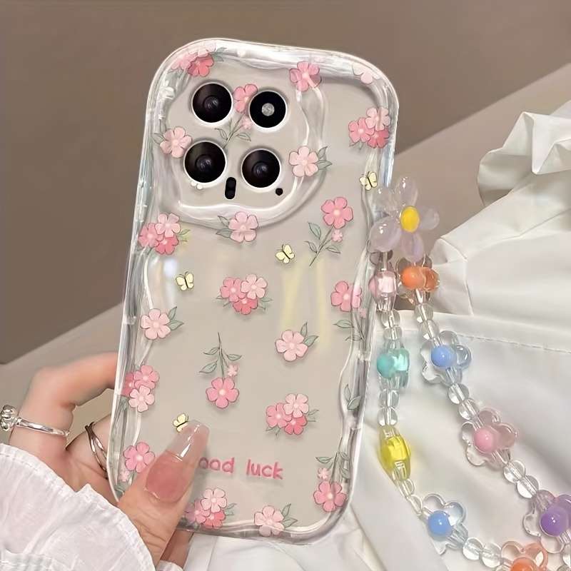 1pc Transparent Pink For Samsung Galaxy A52 5G Phone Cases