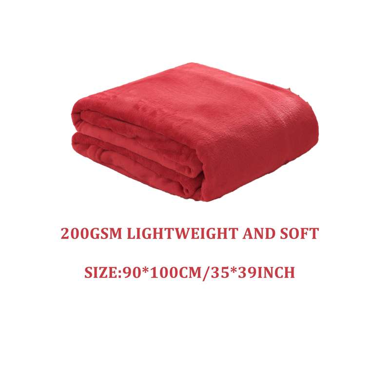 1ps Blanket Color Orange size 180x200cm