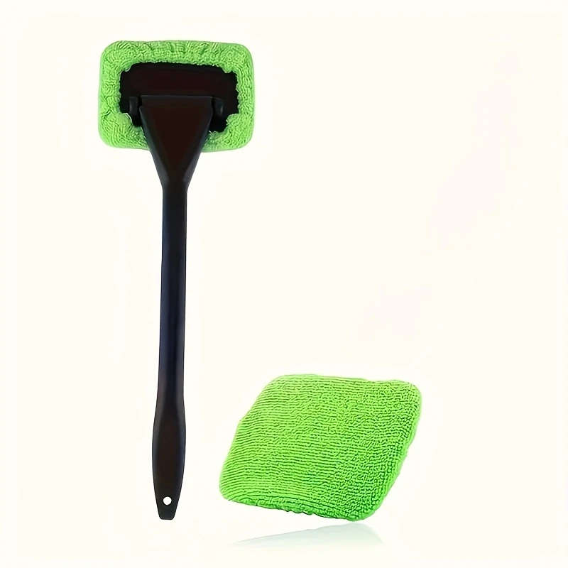 1pc Versatile Car Window Cleaning Brush Silicone Anti-Fog Windshield Interior Glass Duster