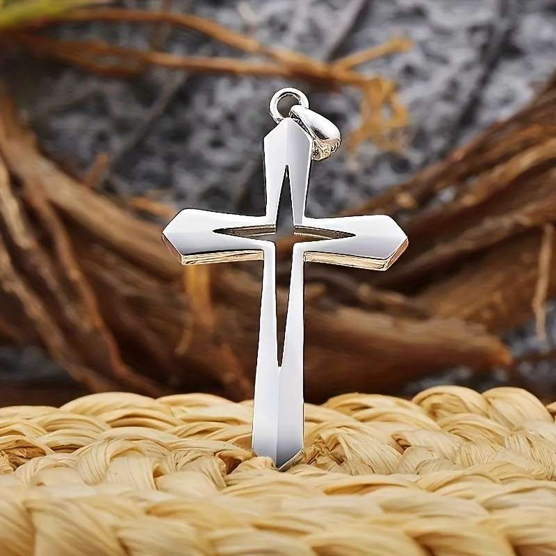 1 Piece Silvery Jesus Theme Pendant