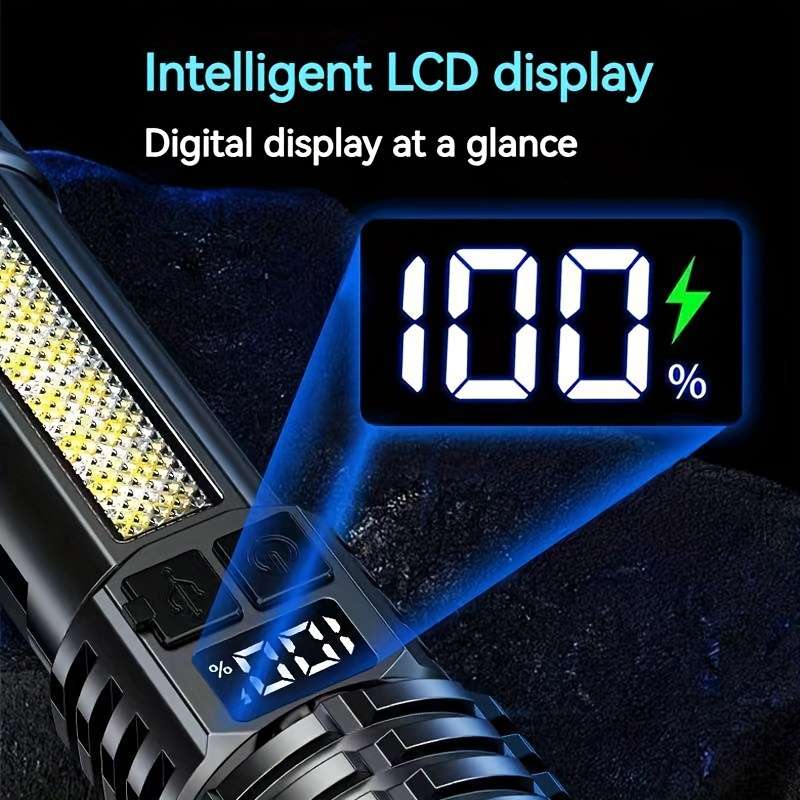 1PC Black Flashlight