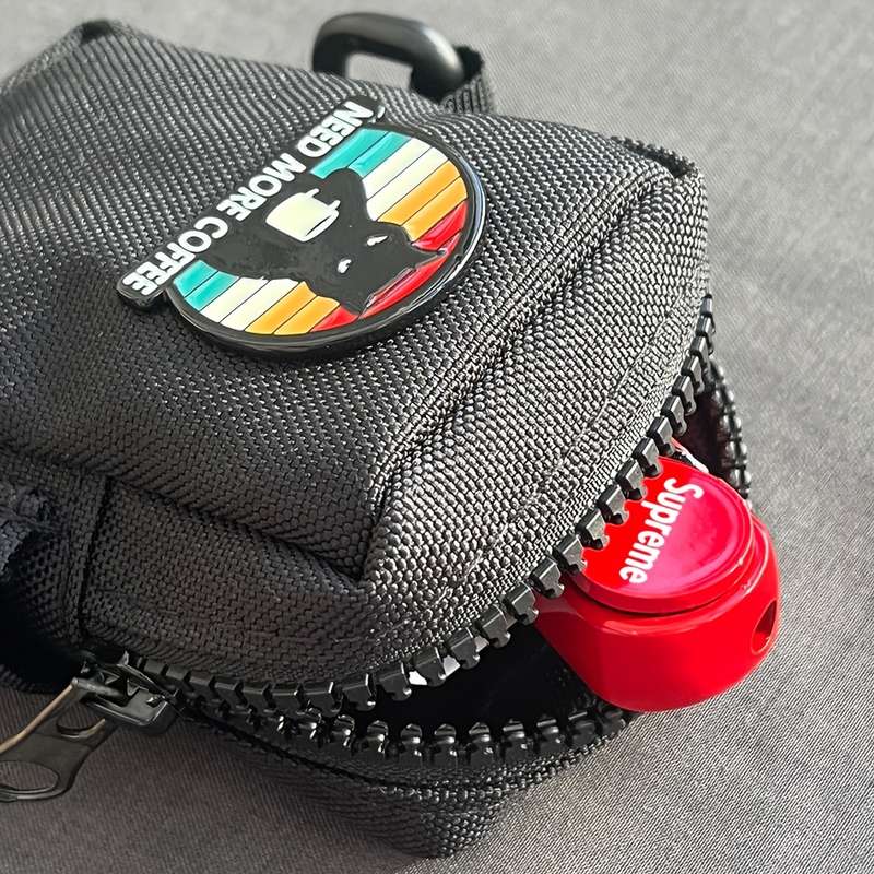 1pc Original Canvas Storage Bag Coin Purse Card Holder Belt Bag Mini Hanging Pouch for Running