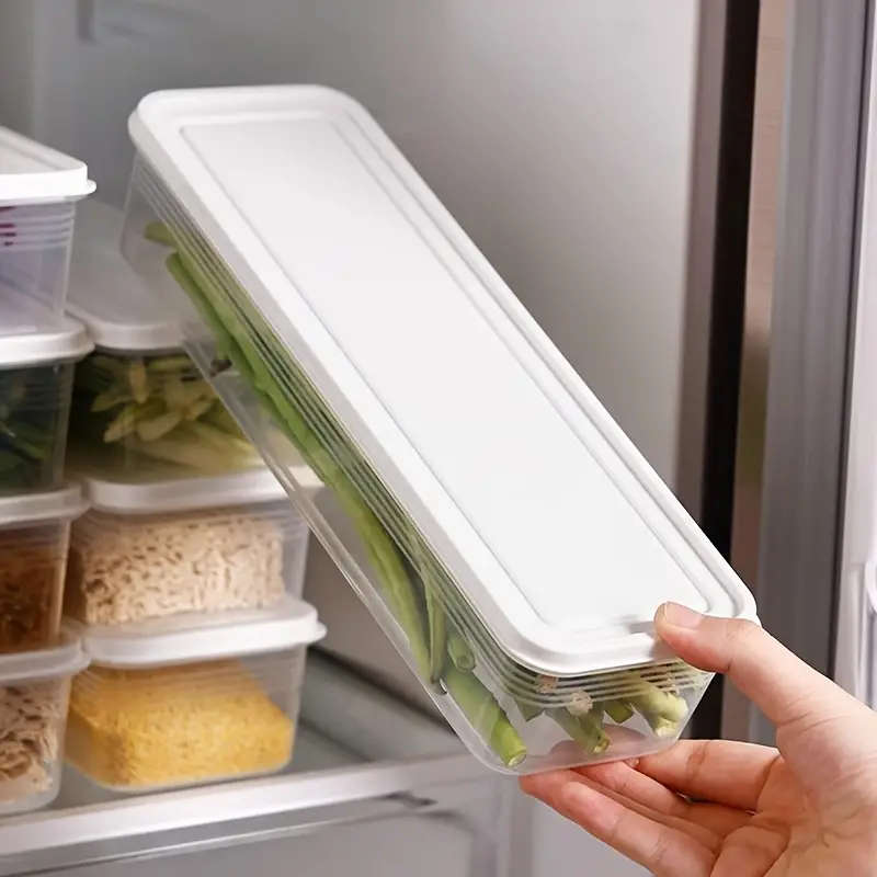 8-Piece Food Grade Rectangular Storage Containers with Lids
