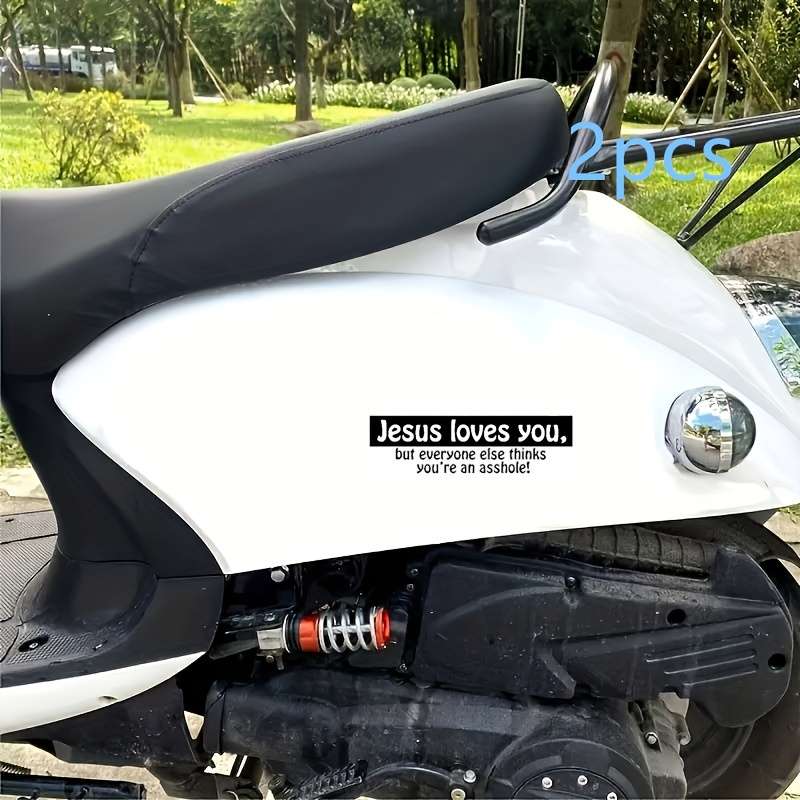 2pcs Jesus Christian Themed Stickers