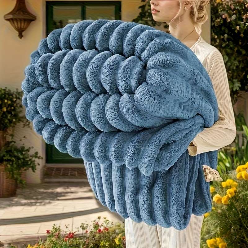 1ps Blanket Color Off White size 100x150cm 39.37x59.06in