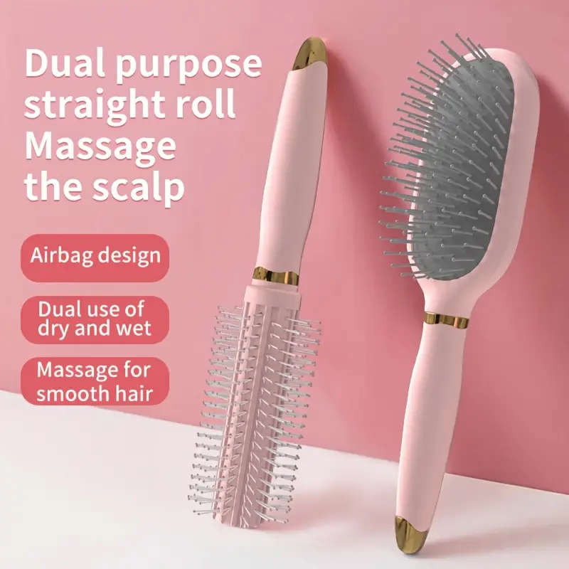 3pcs Set Scalp Massage Comb Portable Fluffy Air Cushion Comb for All Hair Types VS Ladies Hair Care