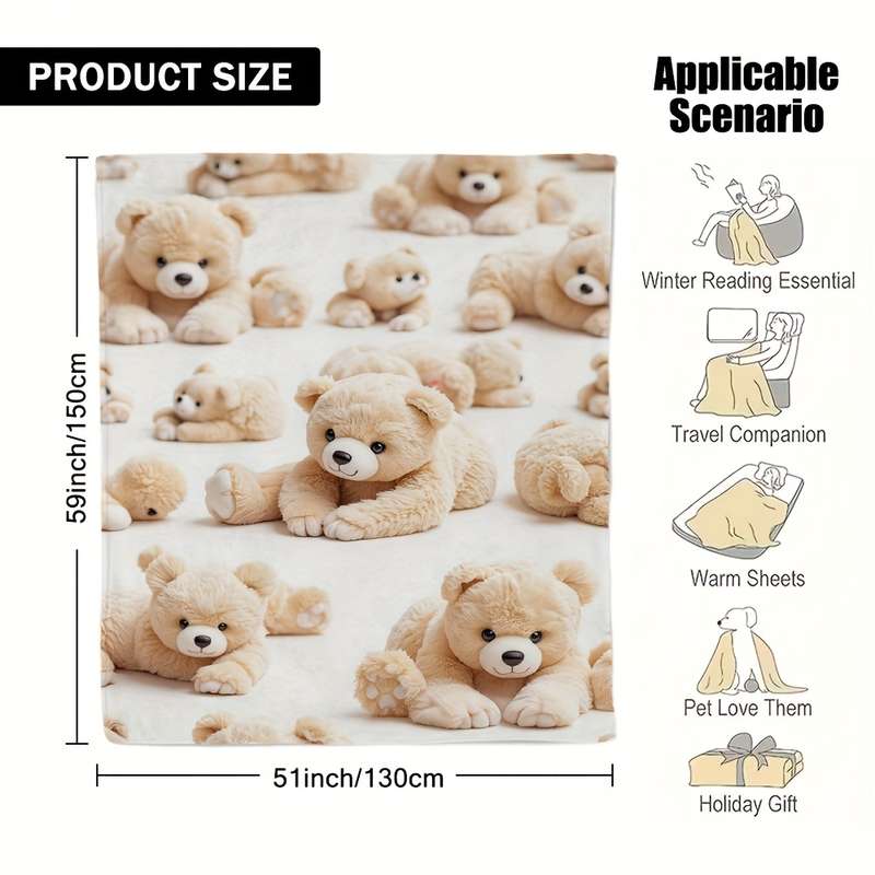 1ps Blanket Size 130X150Cm 51.18X59.06Inch