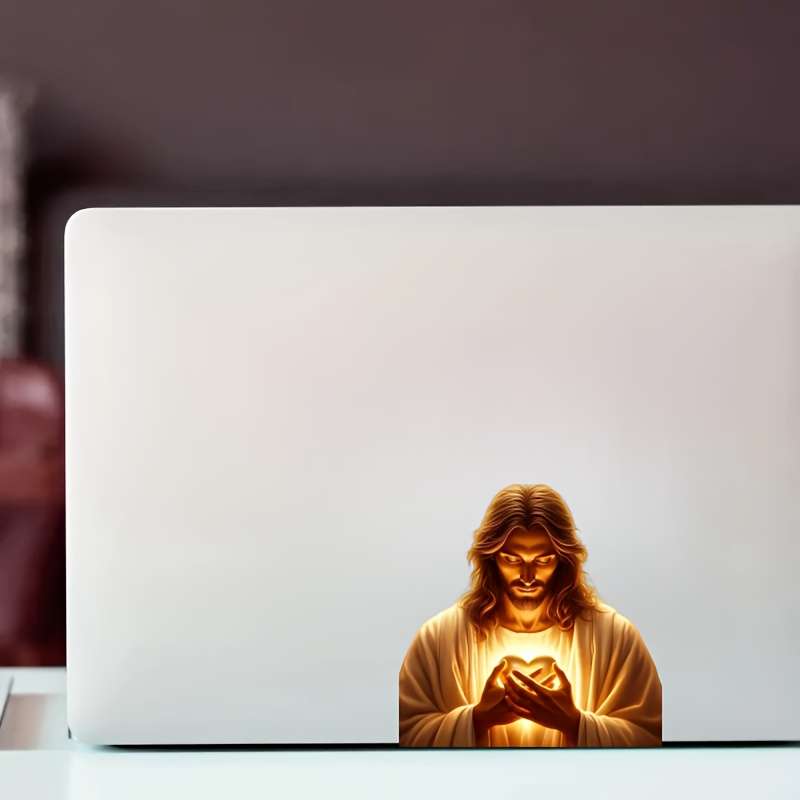 1pc 13.97cmx13.97cm Jesus Christian Themed Stickers