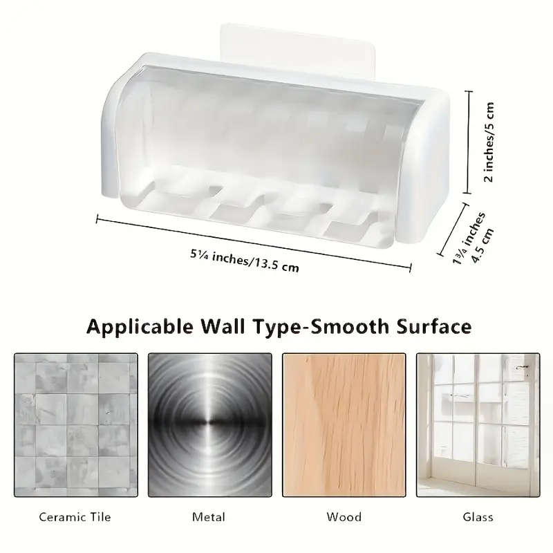 5-Slot Toothbrush Holder With Cover