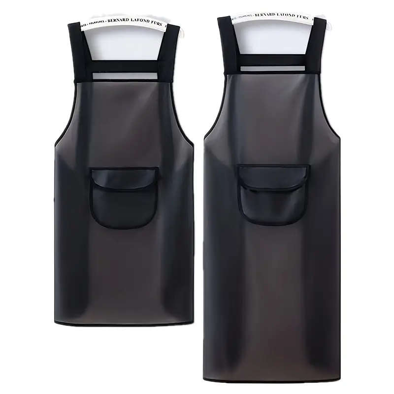 1pc Disposable TPU Waterproof And Oil-Proof Women'S Apron Kitchen Household Men'S Waist Work Clothes