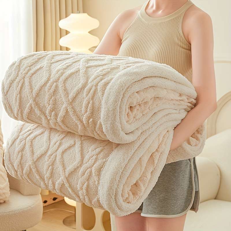 1ps Blanket Color Beige Color size 200x230cm
