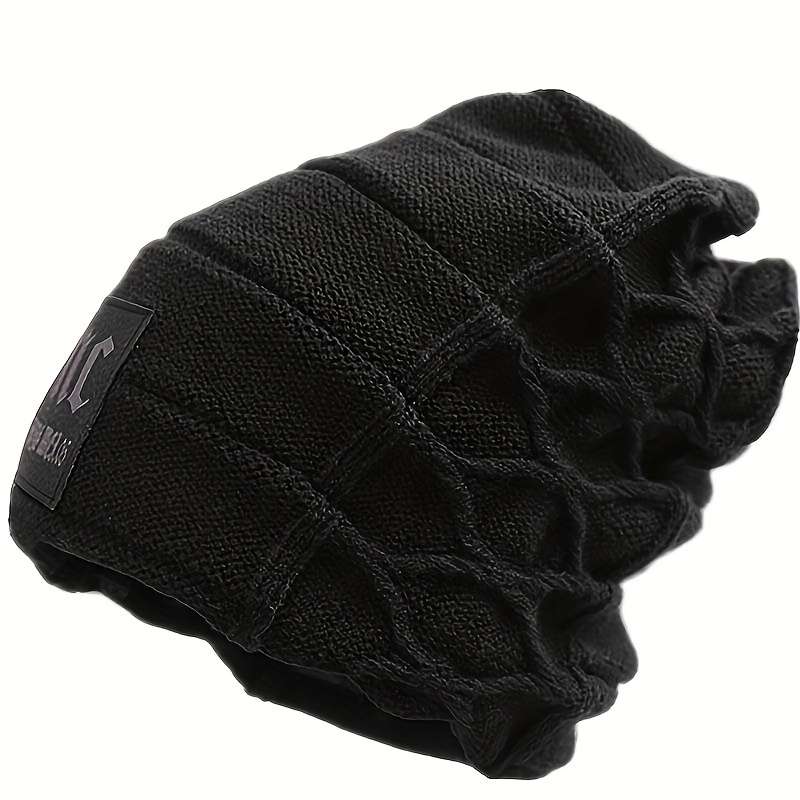 1pc Winter Essential Winter Knit Beanie 100% Acrylic Stretchable Lightweight Windproof wi
